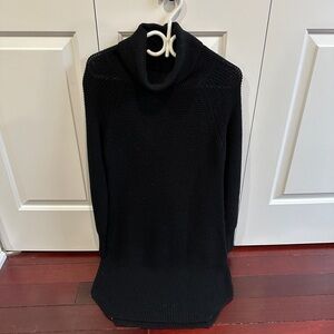 Wilfred aritzia Elegant Black Turtleneck Sweater dress